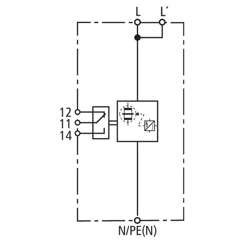 961175 DEHN Koordinierter Blitzstrom- ableiter Typ 1 DEHNbloc Maxi f. IT-Syst. Produktbild Additional View 1 L