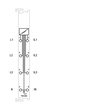 750-494 Wago 3-Phasen-Leistungsklemme AC 480V/1A Produktbild Additional View 1 S