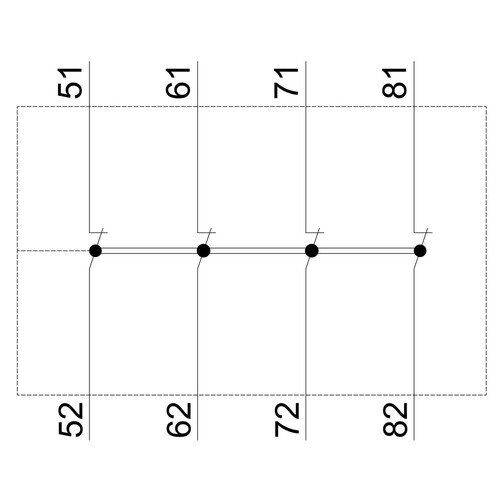 3RH2911-1GA04 Siemens Hilfsschalter 4Ö für Schütze 3RH2140 und 3RH2440 Produktbild Additional View 1 L