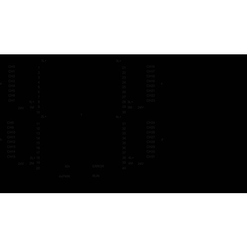 6ES7522-1BL10-0AA0 SIEMENS Simatic S7-1500, Digitalausgabemodul DQ32x24VDC Produktbild Additional View 1 L