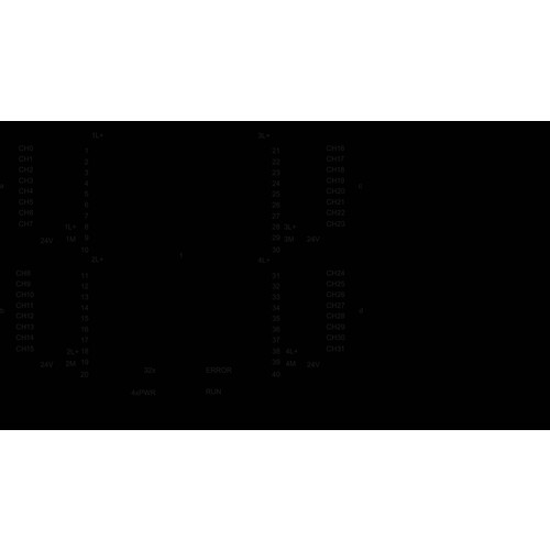 6ES7522-1BL10-0AA0 SIEMENS Simatic S7-1500, Digitalausgabemodul DQ32x24VDC Produktbild Additional View 1 L