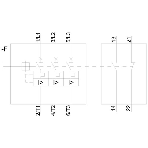 3RV2031-4WA15 Siemens Leistungsschalter 1S+1Ö 42-52A Produktbild Additional View 1 L