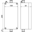 906055 DEHN Aluminiumgehäuse Aufputz IP65 mit Hutschiene B 100 H200 T 81mm Produktbild Additional View 2 S