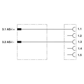1407574 Phoenix SAC-ASI-J-Y-N-PUR-2,0-FS SCO Produktbild front M