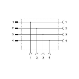 1559783 Phoenix SAC-4P-M12T/2XM12 CCL Produktbild front M