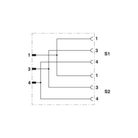 1683549 Phoenix SAC-3P-M12Y/2XM 8FS VP Produktbild front M