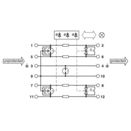 2801266 Phoenix PT-IQ-2X2+F-48DC-PT Produktbild front M