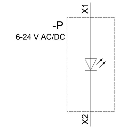 3SU1401-2BG60-3AA0 Siemens LED-Modul m. integrierter LED AC/DC 6-24V Produktbild Additional View 1 L