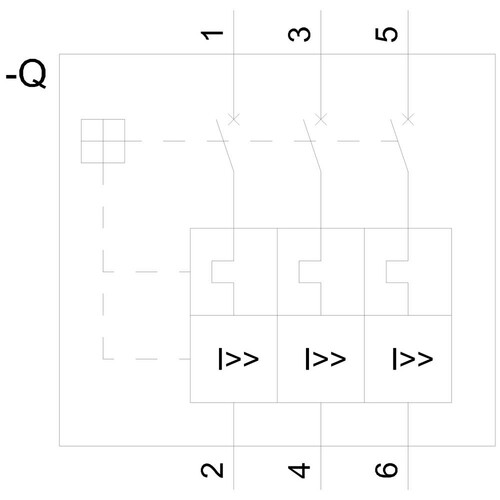 3VA1116-4EF32-0AA0 Siemens LEISTUNGSSCHALTER  3VA1 IEC FRAME Produktbild Additional View 1 L