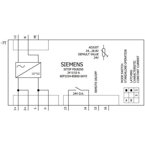 6EP3334-8SB00-0AY0 Siemens Sitop PSU8200 Produktbild Additional View 1 L