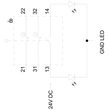 3SE5112-1QV10 Siemens Sicherheitsschalte 24V DC mit 2 LED Produktbild Additional View 1 S