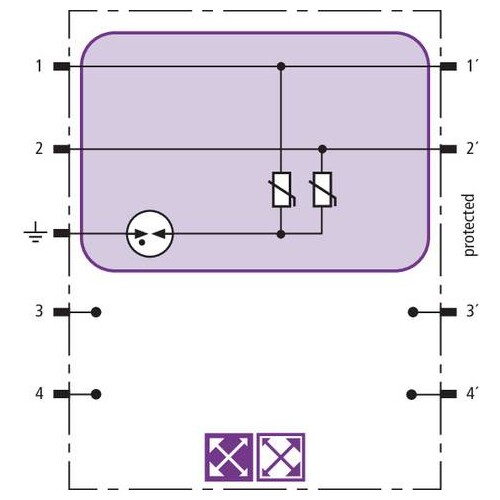 920289 Dehn Überspannungsableiter-Modul Produktbild Additional View 1 L