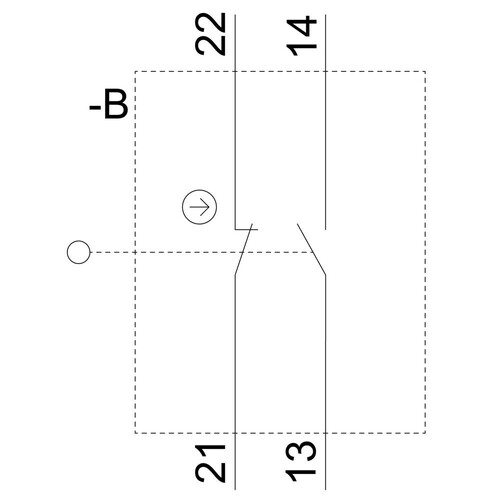 3SE5112-0BE01 Siemens Positionsschalter Metallgehäuse 40mm 1S/1Ö Schleichkontakt Produktbild Additional View 1 L