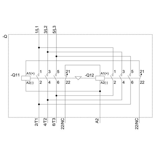 3RA2315-8XB30-1BB4 Siemens WENDEKOMB.,3KW, DC24V Produktbild Additional View 1 L