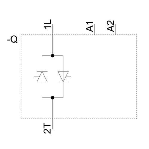 3RF2030-1AA22 Siemens Halbleiterrelais 3RF2, 1-phasig, B=45mm, 30A 24-230V/110 Produktbild Additional View 2 L