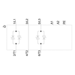 3RF2420-1AB55 Siemens Halbleiterschütz 3RF2, 3-ph. AC51 20A 48-600V/230V AC2-P Produktbild Additional View 2 S