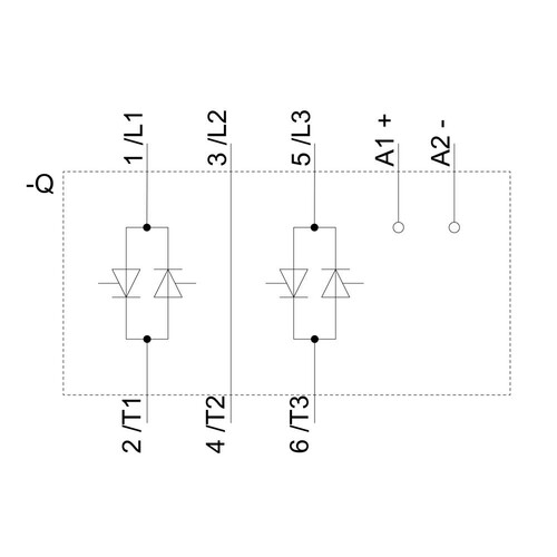 3RF3410-1BB06 Siemens Halbleiterschütz 3RF3, 3-ph. AC53 9,2A 48-600V/24V DC2-P Produktbild Additional View 2 L