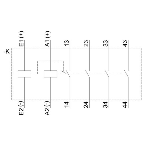 3RH2440-1BG40 Siemens Hilfsschütz, 4S, DC 125V, S00, Schraubanschluss Produktbild Additional View 2 L