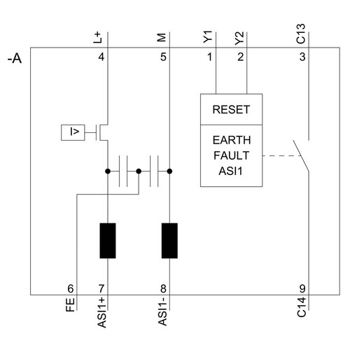 3RK1901-1DG12-1AA0 Siemens AS-Interface Datenentkoppl. 1x 4A Feder AS-Interface Produktbild Additional View 2 L