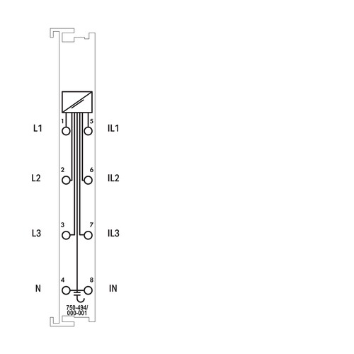 750-494/025-001 Wago 3-Phasen-Leistungsmessklemme Produktbild Additional View 1 L