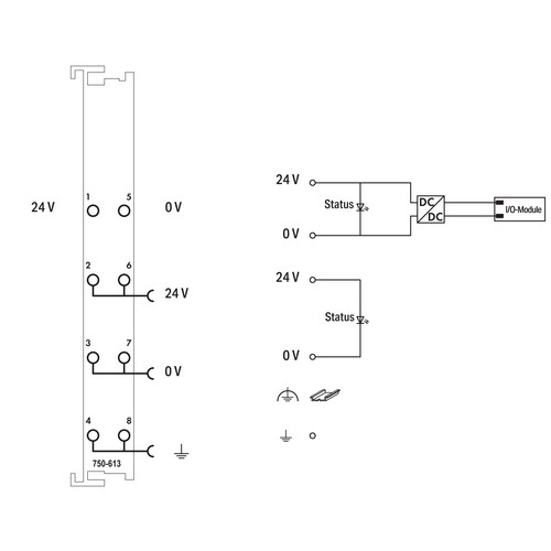 750-613 Wago Potentialeinspeisung Produktbild Additional View 1 L