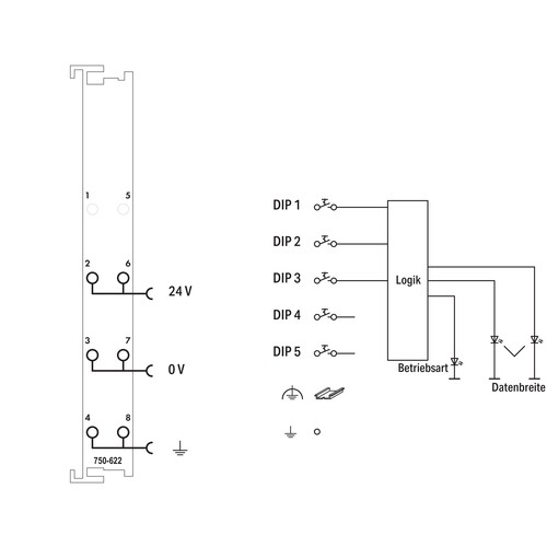 750-622 Wago Binäre Platzhalterklemme Produktbild Additional View 1 L