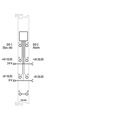 750-645 Wago 2 Kanal VIB I/O Produktbild Additional View 1 L