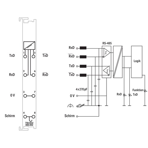 750-653/000-002 Wago Serielle Schnittstelle Produktbild Additional View 1 L