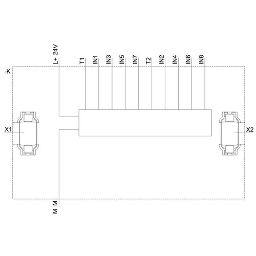 3RK3211-1AA10 Siemens MSS 3RK3, ERWEITERUNGSMODUL 4/8 F-DI Produktbild Additional View 1 L