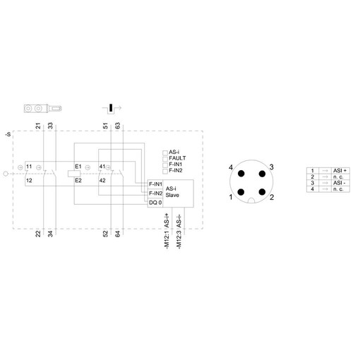 3SF1324-1SD21-1BA1 Siemens Sicherheits- Positionsschalter mit Zuhaltung 1300N,  Produktbild Additional View 2 L