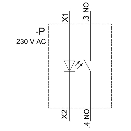 3SU1156-0AB50-1BA0 Siemens Drucktaster, beleuchtet, 22mm, rund, Metall, hochgla Produktbild Additional View 2 L