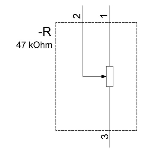 3SU1200-2PT10-1AA0 Siemens Potentiometer, 22mm, rund, Kunststoff,  Produktbild Additional View 2 L