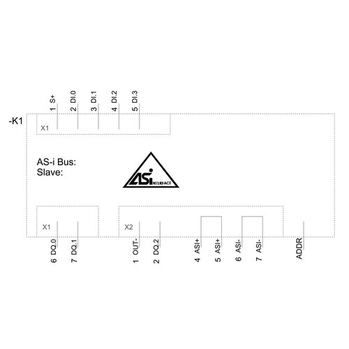 3SU1400-2EJ10-6AA0 Siemens AS-Interface Modul, 4 Ein-und 3 Ausgänge, schwarz Produktbild Additional View 2 L