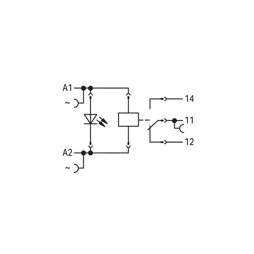 788-508 Wago Stecksockel mit Relais und Status Produktbild Additional View 1 L