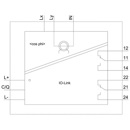 3UG4841-1CA40 Siemens Überwachungsrelais, digital, COS-PHI u. Produktbild Additional View 2 L