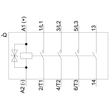 3RT2017-2KB41 Siemens Koppelschütz AC 3 5,5kW/400V, 1S, DC24V, 0,7 1,25 US, 3po Produktbild Additional View 1 S