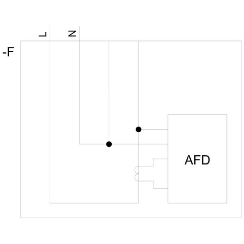 5SM6011-2 Siemens AFD BLOCK 1 16A 2POL 230V 1TE+1TE Produktbild Additional View 1 L