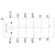 3RT2028-2FB40 Siemens Schütz AC 3, 18,5kW/400V, 1S+1Ö, DC24V mit eingestec Produktbild Additional View 1 S