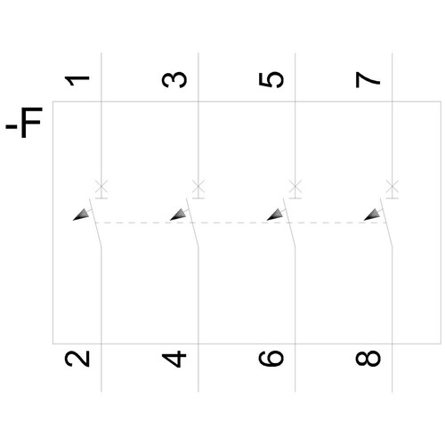 5SY4416-6 Siemens Leitungsschutzschalter 400V 10kA, 4-polig, B, 16A, T=70mm Produktbild Additional View 2 L