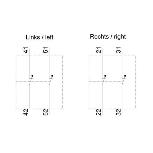 3RH2911-1DA02 Siemens Hilfsschalterblock seitlich, 2Ö, stromb.: 1Ö, 1Ö, für Moto Produktbild Additional View 1 L