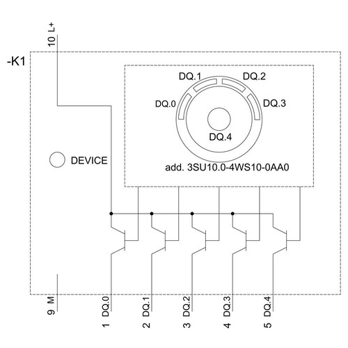 3SU1400-1GC10-1AA0 Siemens Elektronik Modul für ID Schlüsselschalter, schwarz Produktbild Additional View 1 L