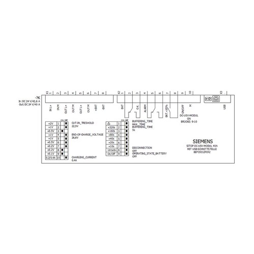 6EP1931-2FC42 Siemens SITOP DC USV MODUL 40A MIT USB-SCHNITTST Produktbild Additional View 1 L