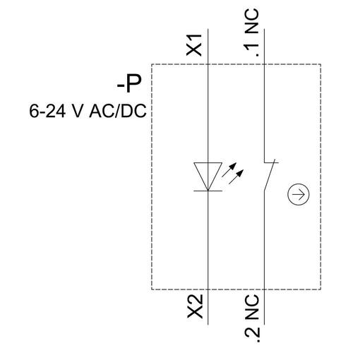 3SU1501-1AG20-1CA0 Siemens HALTER, KONTAKTMODUL 1OE, LED-MODUL Produktbild Additional View 1 L