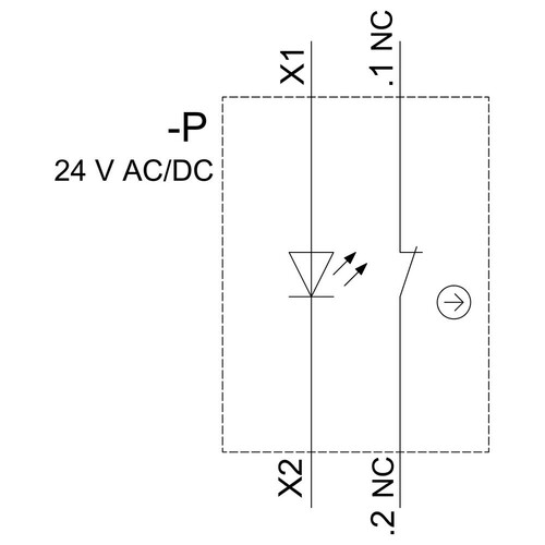 3SU1102-0AB20-3CA0 Siemens LEUCHTDRUCKTASTER, ROT Produktbild Additional View 1 L