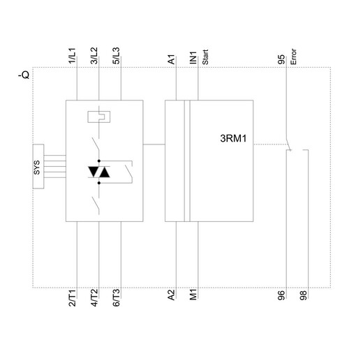 3RM1102-2AA04 Siemens DIREKTSTARTER 0,4 2,0A, 24V SAFETY PUSH Produktbild Additional View 1 L