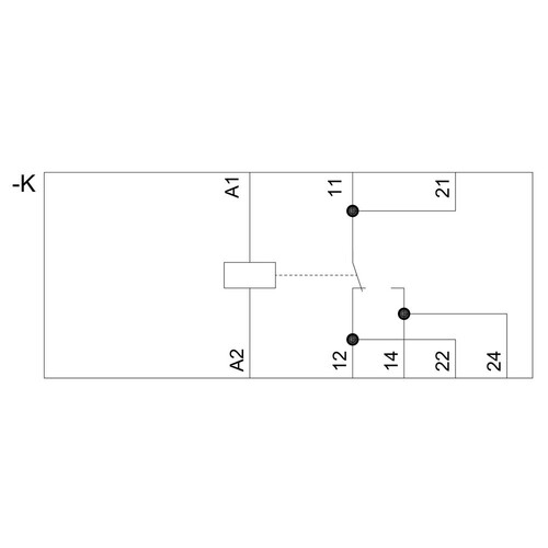 LZX:RT314024 Siemens STECKRELAIS, 1W RELAIS 15MM, 24V DC Produktbild Additional View 1 L