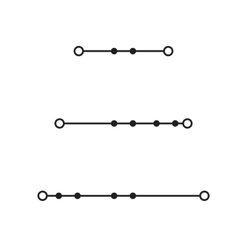 2002-3234 Wago Dreistockklemme Durchgangs /Durchgangs /Durchgangsklemm Produktbild Additional View 1 L
