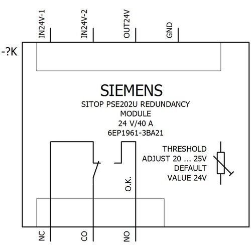 6EP1961-3BA21 Siemens SITOP REDUNDANZMODUL Produktbild Additional View 1 L