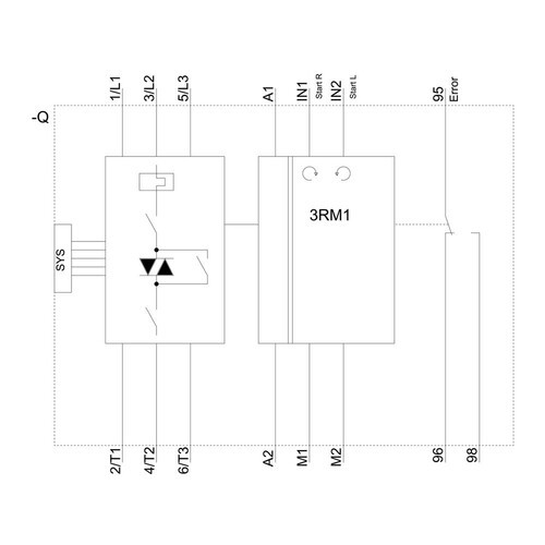 3RM1302-2AA04 Siemens WENDESTARTER 0,4 2,0A, 24V SAFETY PUSH Produktbild Additional View 1 L