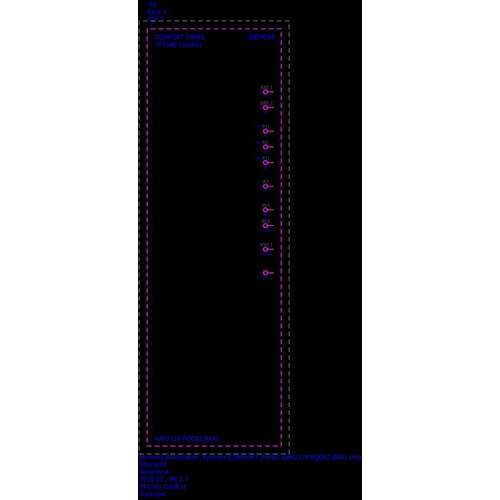 6AV2124-0QC02-0AX1 Siemens Simatic HMI TP1500 Comfort Panel 15" Widescreen Produktbild Additional View 1 L